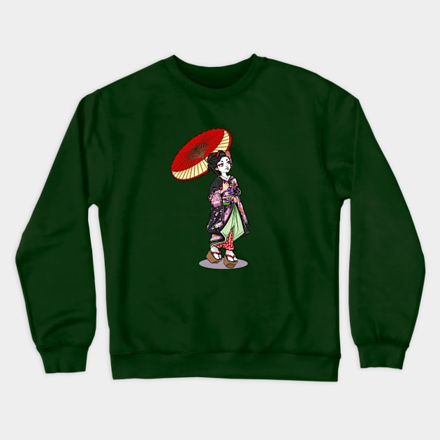 Geisha Crewneck Sweatshirt by carlyalberich